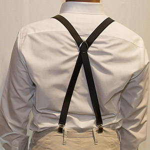 Bretelle Elastico Raso Nero<br/> H 2.2 cm